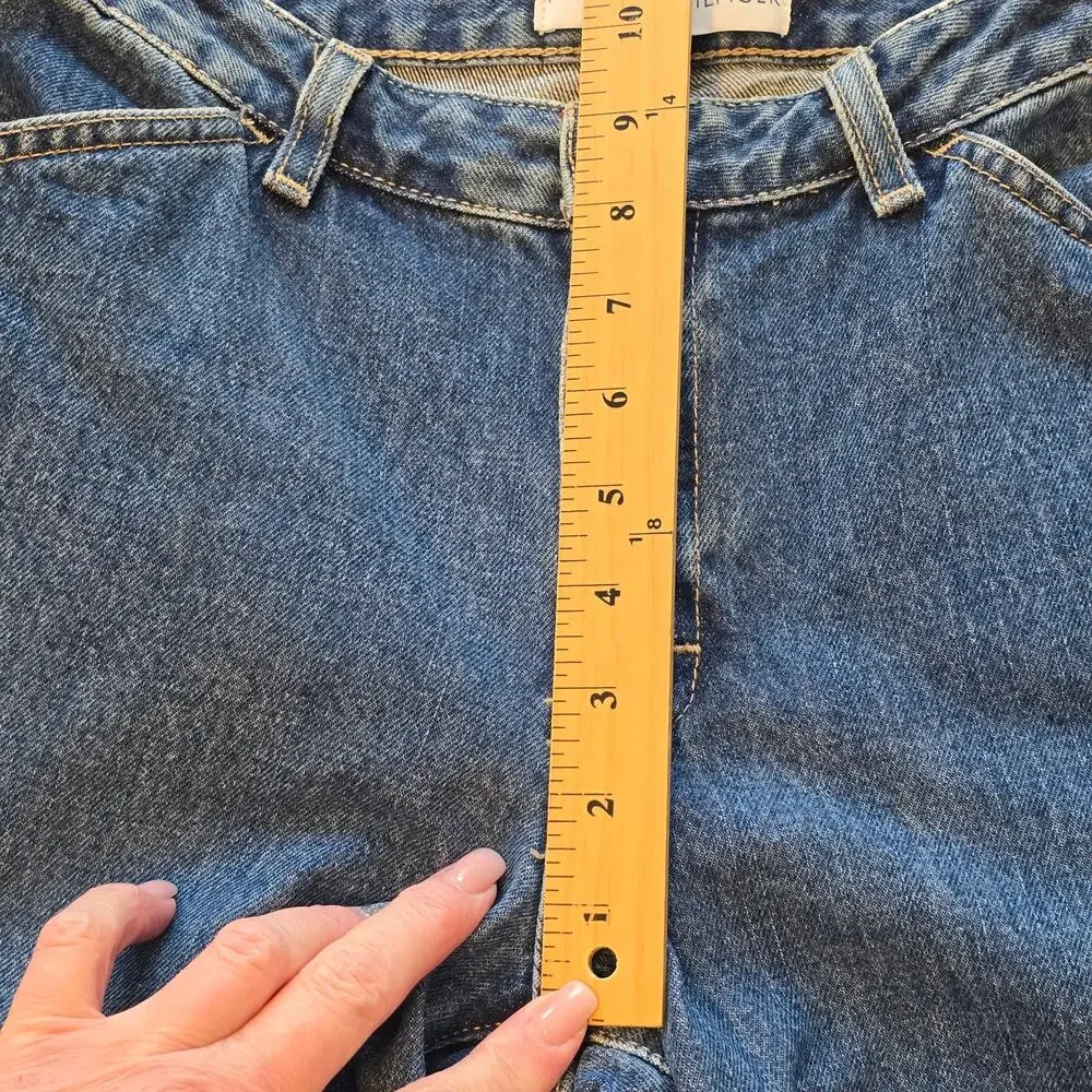 Vintage Tommy Hilfiger Jeans Womens Size 6 Blue Newest Slim Painter Retro Y2K